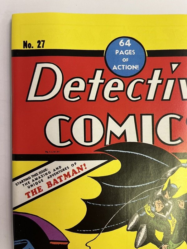 DETECTIVE COMICS #27 FACSIMILE 2022 1ST APPEARANCE BATMAN DC COMICS PROSHIPS
