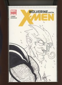 (2011) Wolverine and the X-Men #1: KEN HAESER SIGNED/REMARKED/SKETCHED! (9.2)