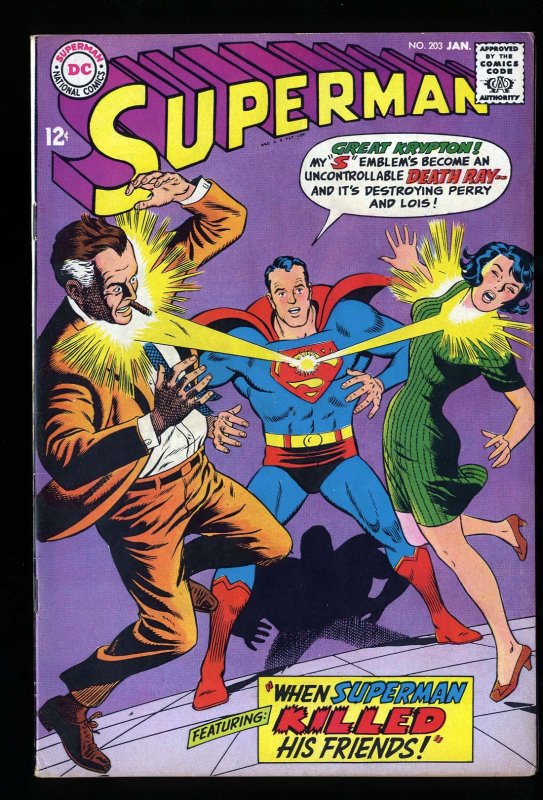 Superman #203 FN/VF 7.0