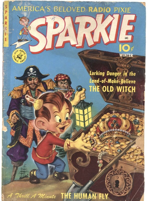 SPARKIE #1-1951-BASED ON THE RADIO SERIES-OLD WITCH-HUMAN FLY-RARE