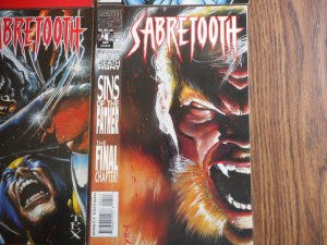 SABRETOOTH: DEATH HUNT # 1-4 !! MARK TEXEIRA COVER/ART WOW!!!