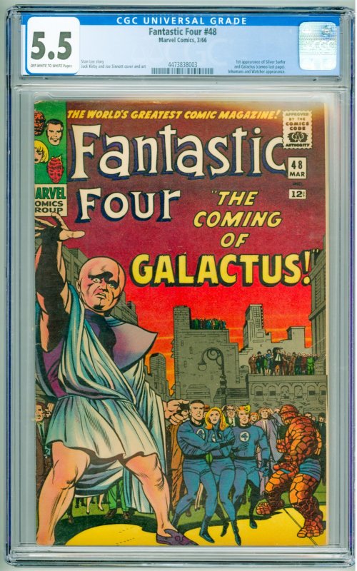 Fantastic Four #48 (1966) CGC 5.5! 1st Appearance of Silver Surfer!