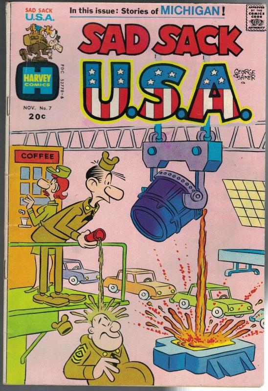 SAD SACK USA (1972-1973) 7 VG+ Nov. 1973