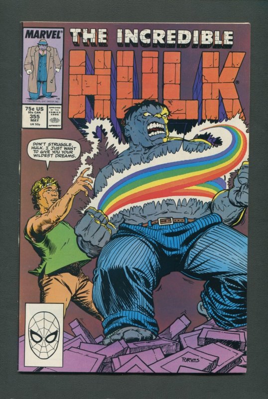 The Incredible Hulk #355  /  8.0 - 8.5 VFN  /  May 1989