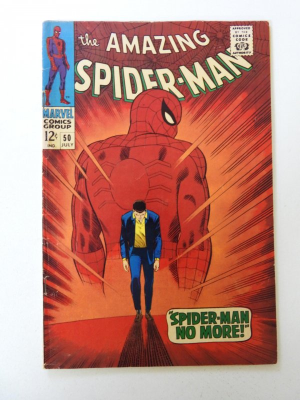 The Amazing Spider-Man #50 (1967) 1st Kingpin VG 1 spine split