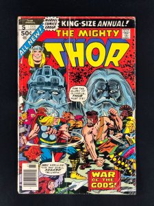 Thor King-Size Annual #5 (1976) FR 1st Toothgnasher/Toothgrinder; vs. Hercules