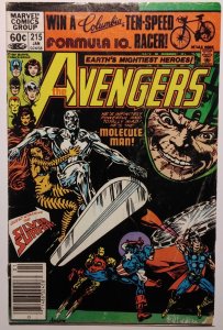 The Avengers #215 Newsstand (1982)