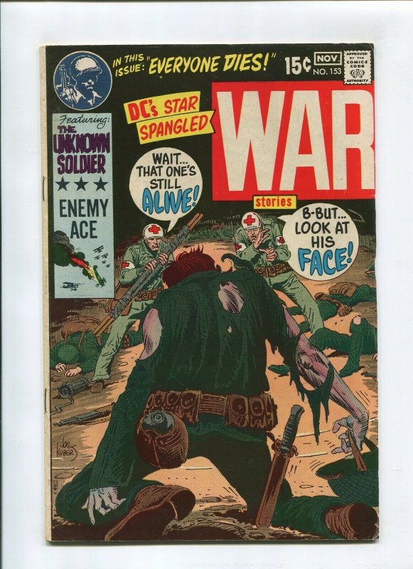 STAR SPANGLED WAR STORIES #153 (4.5) *THE FISHERMAN COLLECTION* ENEMY ACE 1970