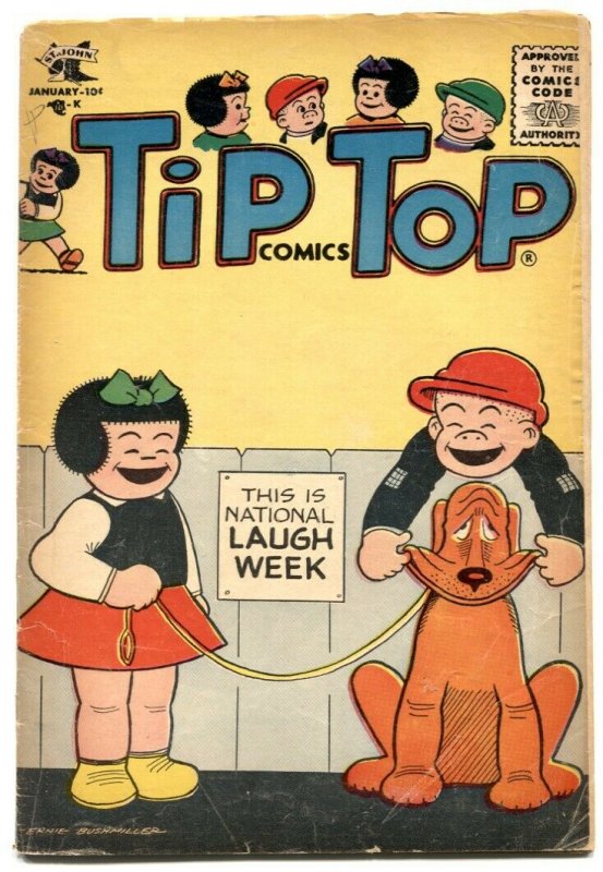 Tip Top Comics #206 1957- PEANUTS- Nancy VG