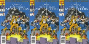Disney's Three Musketeers #1 Newsstand Covers (1994) Marvel Comics - 3 Comics