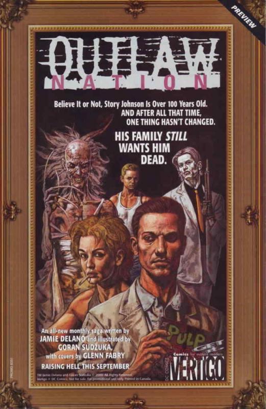 Outlaw Nation (Vertigo) Ashcan #1 VF/NM; DC/Vertigo | save on shipping - details