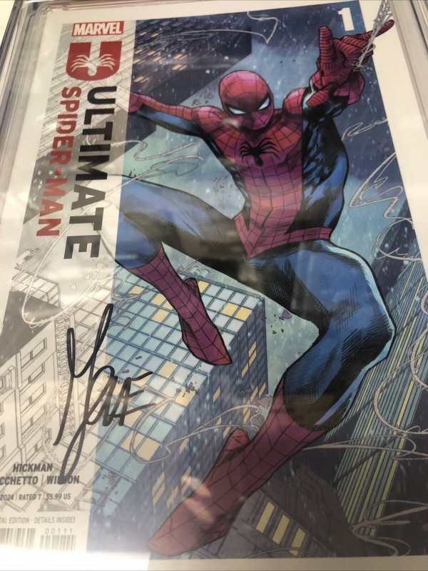 Ultimate Spider-Man (2024) # 1 (CGC 9.8 SS) Signed  Marco Checchetto * Marvel