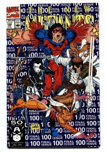 The New Mutants #100 comic book 1991-rob Liefeld-1st X-force-final Issue