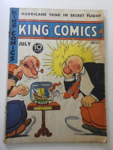 King Comics #75 (1942) GD Condition Moisture damage, rust on staples