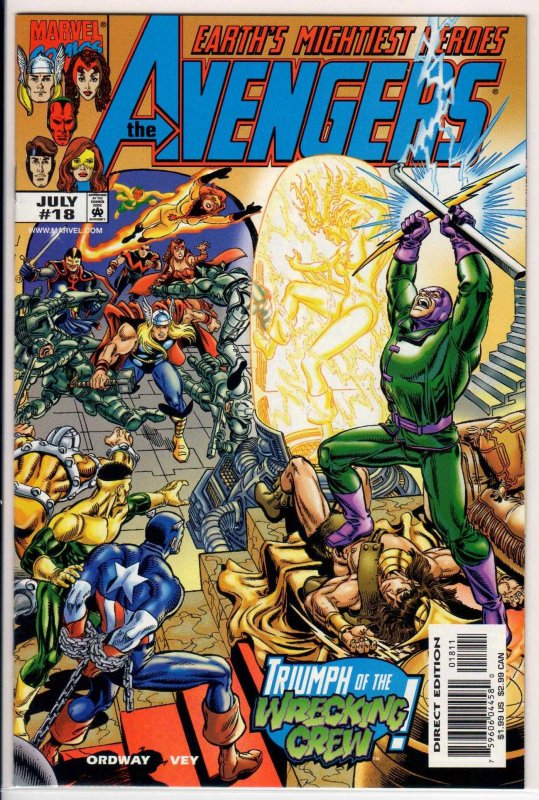 Avengers #18 Direct Edition (1999) 9.6 NM+