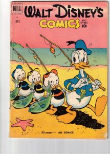 Walt Disney's Comics & Stories #129 (1951) Barks Donald & Boys Fishing C...