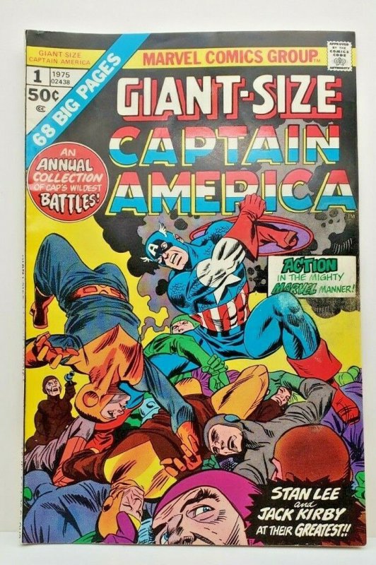 GIANT-SIZE CAPTAIN AMERICA #1, Stan Lee, (1975) vs Hulk and Captain America  VF