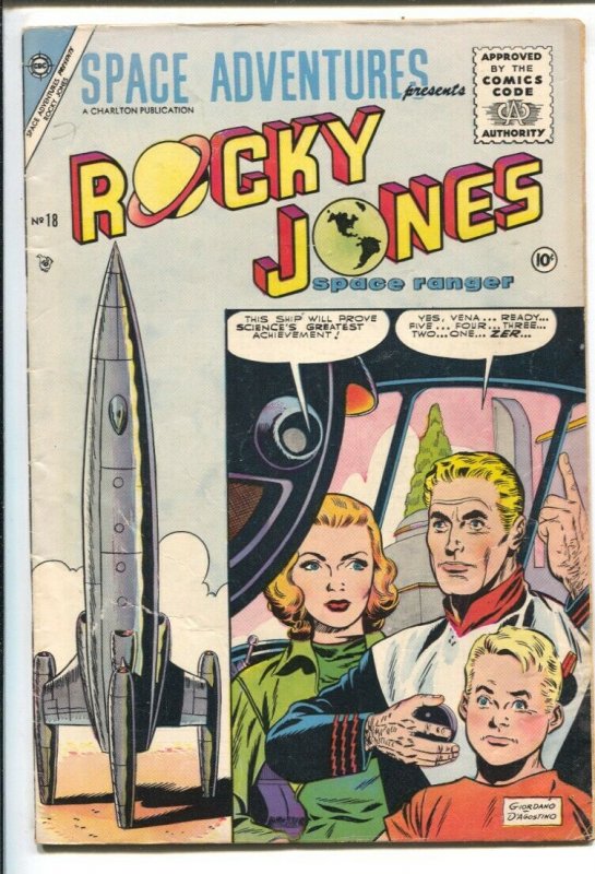 Space Adventures #18 1955- ROCKY JONES SPACE RANGER- VF