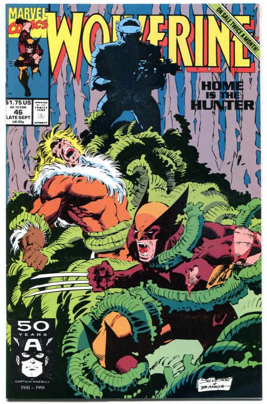 WOLVERINE #46, NM+, Sabretooth, 1988, Lady DeathStrike, more in store