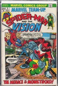 Marvel Team-Up #5 (1972) The Vision [Key Issue]