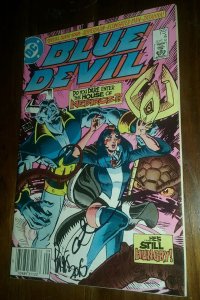 blue devil #4 signed by gary cohn & paris cullins dc comics comic book vintage