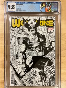 Wolverine #1 Lee Black and White Cover (2020) CGC 9.8