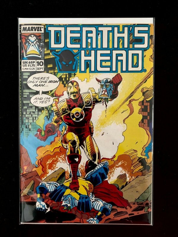 Death'S Head Vol.1 #10 Marvel Uk (1988-1989 Series) Rare! Nm+ Feat. Iron Man 