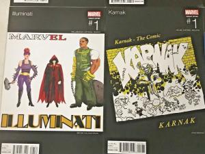 MARVEL HIP HOP VARIANT LOT OF 6 BOOKS NM 2016 HYPERION, INHUMANS, KARNAK