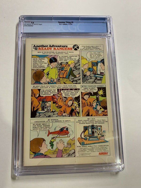 Swamp Thing 8 Cgc 9.6 Ow/w Pages Dc Bronze Age 2042366002