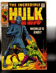 Incredible Hulk # 117 VG- Marvel Comic Book Silver Age Avengers Thor Iron J321
