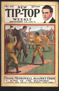 New Tip Top Weekly #112 9/19/1914-baseball cover-transition from dime novel t...