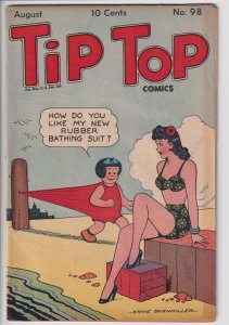 TIP TOP COMICS #98 (Aug 1944) Nice VG+ 4.5, see description.