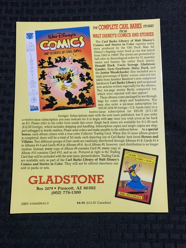 CARL BARKS LIBRARY Walt Disney's Comics & Stories #17 VF+ 8.5 / Fisherman