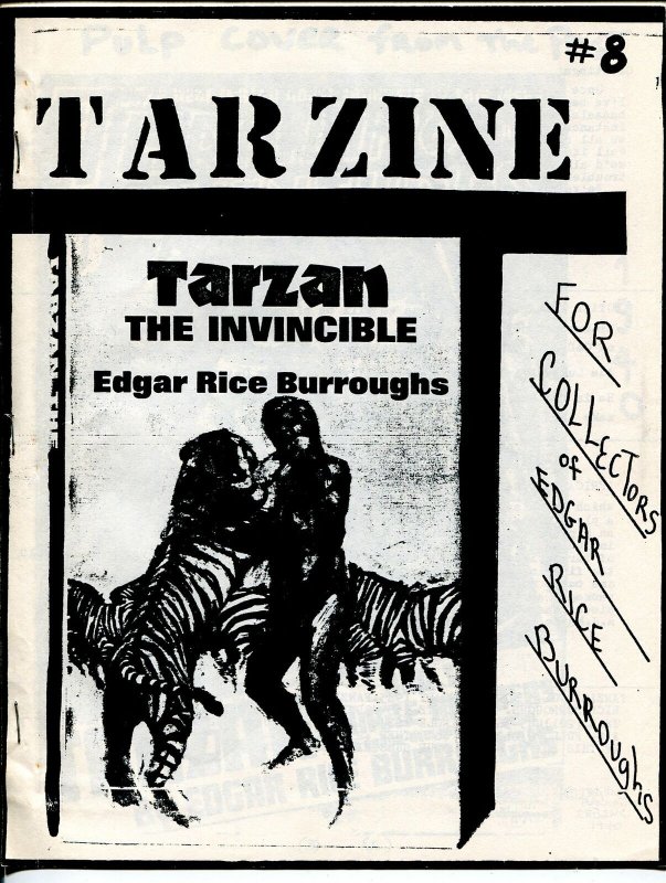 Tarzine #8 1/1983-Weintz-Edgar Rice Burroughs-Tarzan-collector info-FN/VF