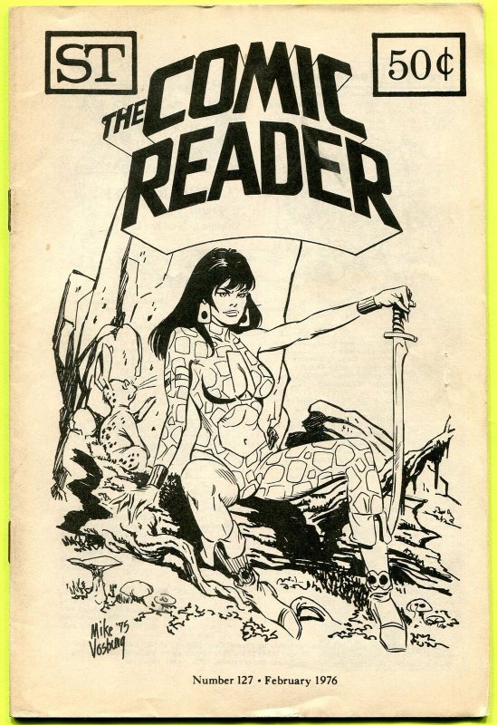 The Comic Reader Fanzine #127 Street Enterprises 1976 Vosburg Starfire Cover