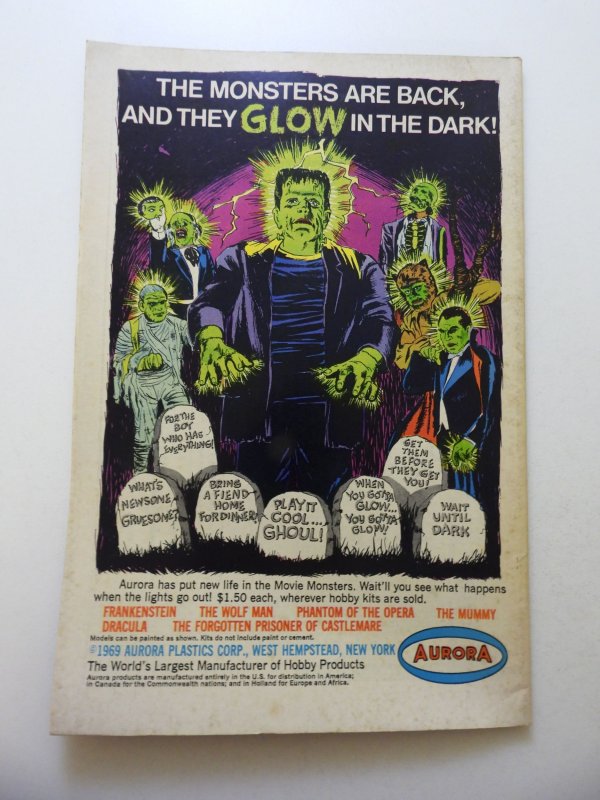 From Beyond the Unknown #1 (1969) VG+ Condition centerfold detached at 1 staple
