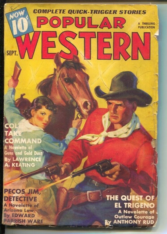 Popular Western 9/1937-Thrilling Percos Jim Detective-Edward Parrish Ware-pul...