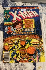 The X-Men #123 (1979)murder at the arcade w Spider-Man