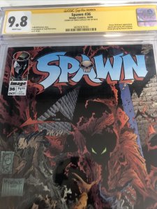 Spawn (1995) # 36 (CGC 9.8 SS) Signed Greg Capullo * Image Comics * Census = 8
