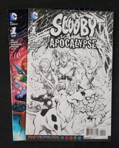 Scooby Apocalypse 2PC #1 - Jim Lee Regular Cover + Sketch Variant (9.2ob) 2016