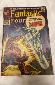 Fantastic Four #55 (1966)vs Silver Surfer/ cover wear/Tanning