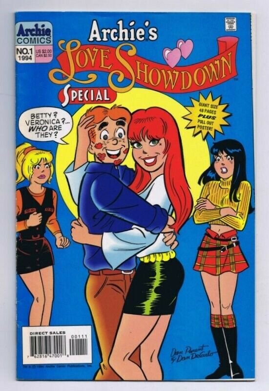 Archie's Love Showdown #1 ORIGINAL Vintage 1994 Archie Comics GGA