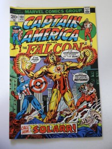 Captain America #160 (1973) VG+ Condition centerfold detached at one staple
