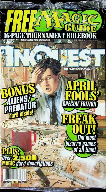 InQuest Magazine #37 May 1998 Wizards of Coast Magic Aliens Predator RPG Opened