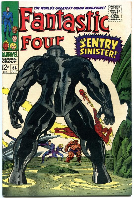 FANTASTIC FOUR #64, VF/NM, 1st Kree Sentry, Jack Kirby, 1961, more in store, QXT