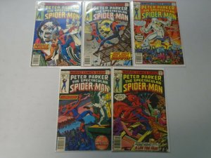 Spectacular Spider-Man lot 10 30c covers from #2-11 avg 4.0 VG (1977)