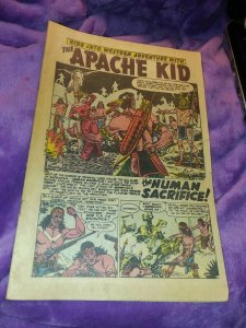 Apache Kid #11 atlas comics 1954 golden age western precode Russ Heath art rare