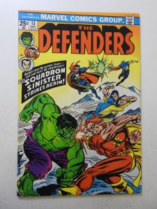 The Defenders #13 (1974) FN Condition! MVS intact!