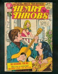 HEART THROBS #139 1972-GUITAR COVER-GIANT-LOVE TRIANGLE VG