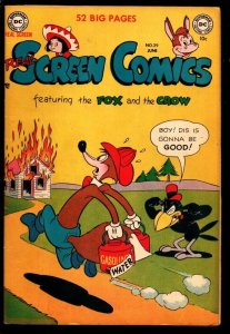 Real Screen #39 1951-DC-Firefighters cover-Fox and Crow-Flippity & Flop-Viole...